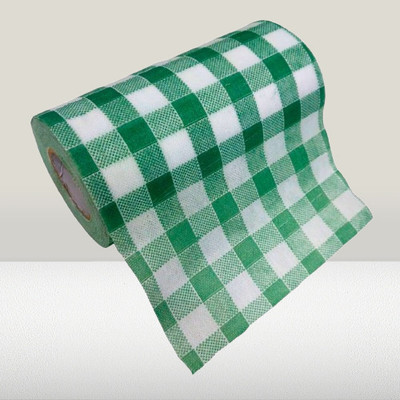 kassa Checkered Roti Round Flap Cover(Green, 1)