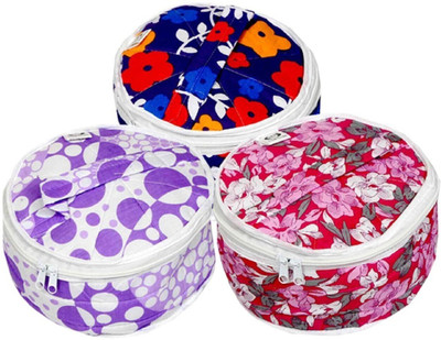 KUBER INDUSTRIES Cotton 3 Piece Roti Cover Set - Multicolour Floral Print Roti Round Flap Cover(Multi, 3)