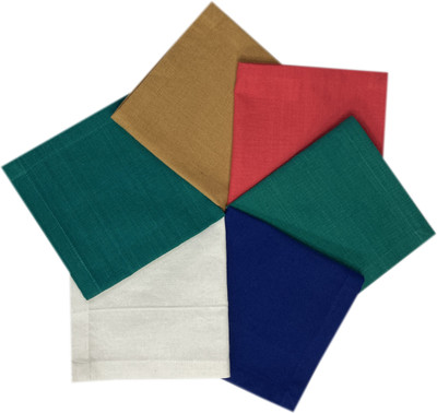 Glus Roti Chapati cover Solid Roti Square Flap Cover(Multicolour, 6)