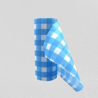 kassa Checkered Roti Round Flap Cover(Blue, 1)