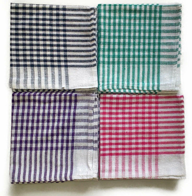 KARTIKEY Cleaning Cloth Multipurpose Kitchen Napkin Table Wipe (Pack of 4) 18x18 Inch(Medium) Multi Color Multicolor Cloth Napkins(4 Sheets)