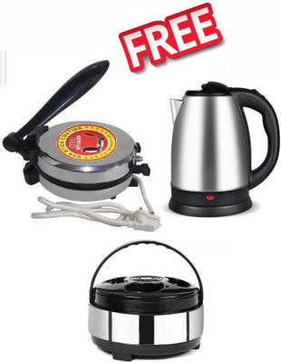 OTC Combo Pack With Electric Non Stick Z-18 Roti and Khakra Maker