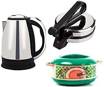 OTC Combo OF Roti Maker with Electric Kettle & Casserole Combo Pack M-10 Roti and Khakra Maker