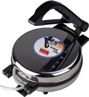 MG GOLD ®Chapati/Roti Stainless steel body 800 Watts Power saver MODEL QAT Roti and Khakra Maker