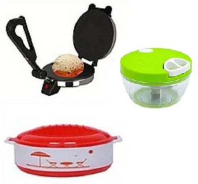 MG GOLD Combo Pack Of ||Electric Kettle ||Casserole ||Dough Maker || Roti and Khakra Maker