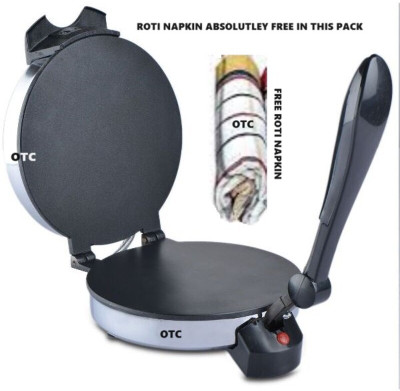 OTC Free Roti Napkin In This Pack NK-3 Non Stick Electric Roti and Khakra Maker
