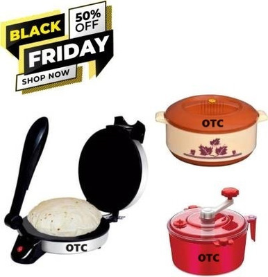 OTC Combo Of RM-3100 Electric Non Stick 1 Year Warranty CPM-5 Roti and Khakra Maker