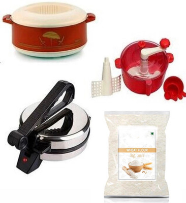 OTC Free Wheat Flour In This Combo Pack Non Stick Electric MZK-1 Roti and Khakra Maker