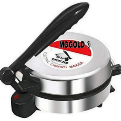 MG GOLD ®Chapati/Roti Stainless steel body 1000 Watts Duty Non Stick Model QW5 Roti and Khakra Maker