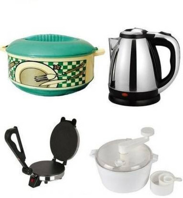 OTC Combo Pack Of ||Electric Kettle ||Casserole ||Dough Maker || C-20 Roti and Khakra Maker