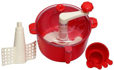 EDBIRET Non-Electric Dough Automatic Atta Roti Maker Plastic Automatic Dough Maker(Red)