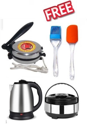 OTC Combo Pack With Free Oil Brush Non Stick Z-2 Roti and Khakra Maker