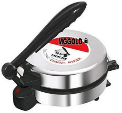 MG GOLD ®Chapati/Roti Stainless steel body 1000 Watts Duty Non Stick Model QN7 Roti and Khakra Maker