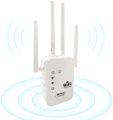 Trenzu WR10 WiFi Range Extender for Home | 300Mbps, 2500 SQ FT Coverage Router Antenna Booster