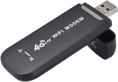MARS Wi-Fi Data card 4G LTE Wireless USB Dongle Stick with All SIM Network Support 4G Router 2.1 GHz 150 Mbps Wifi Speed Dual Band Internal Antenna MiFi (Sim Based)(Black)