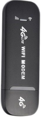 Muvit On-the-Go Connectivity with 4G Portable Dongle 4G Router 2.4 GHz 150 Mbps Wifi Speed NA MiFi (Sim Based)(Black)