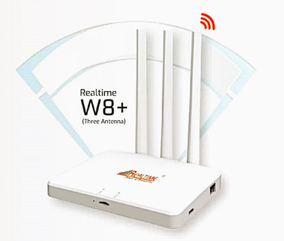 Realtime W8+ 5G Portable Hotspot Router 2.4 GHz 100 Mbps Wifi Speed Single Band Internal & External Antenna MiFi (Sim Based)(White) Realtime W8+ 5G Portable Hotspot Router 2.4 GHz 100 Mbps Wifi Speed Single Band Internal & External Antenna MiFi (Sim Based)(White)