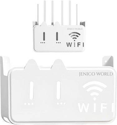 Universal Self-Adhesive WiFi Storage Box, Router Holder Case Wall Mount Router 0 GHz 100 Mbps Wifi Speed NA NA(White)