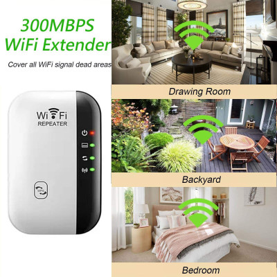 X88 Pro WiFi Extender 1200Mbps Dual Band | Signal Booster | Works with All Routers WiFi Range Extender 2.4 GHz 300 Mbps Wifi Speed Single Band Internal & External Antenna Both (Ethernet and ADSL)(White)