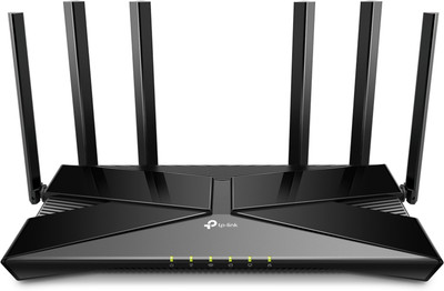 AX3000 Gigabit Wi-Fi 6 Router Gaming Router 2.4 GHz, 5 GHz 2402 Mbps Wifi Speed Dual Band External Antenna Ethernet (Cable Broadband)(Black)