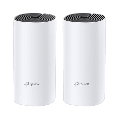 TP-Link Deco M4 (2-Pack) Mesh Router 2.4 GHz, 5 GHz 1200 Mbps Wifi Speed Dual Band Internal Antenna Ethernet (Cable Broadband)(White)