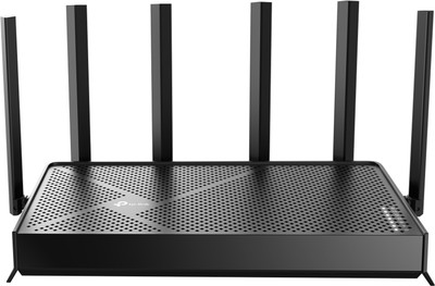 Archer BE400 6500 Mbps Wi-Fi 7 Gigabit Router Wireless Router 2.4 GHz, 5 GHz 6500 Mbps Wifi Speed Dual Band External Antenna Ethernet (Cable Broadband)(Black)