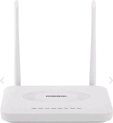DIGISOLE DIGISOL DG-GR1321 XPON ONU 300Mbps Wireless Router with 1 PON, 1 GE + 1 FE 300 Mbps 4G Router (White, Single Band)