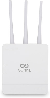 GONINE 5G & 4G Wi-Fi 6 Plug and Play with Micro SIM Card Slot Connect with all devices 4G Router 2.4 GHz 300 Mbps Wifi Speed Single Band External Antenna MiFi (Sim Based)(White Connect with all devices Mobile,Laptop,Smart TV,DVR,NVR,Wifi camera,)