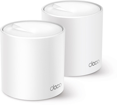 Deco X50(2-pack) Mesh Router 2.4 GHz, 5 GHz 3000 Mbps Wifi Speed Dual Band Internal Antenna Ethernet (Cable Broadband)(White)