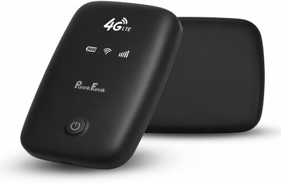 4G MiFi Mobile Hotspot 4G Router 2.4 GHz 150 Mbps Wifi Speed Single Band Internal Antenna MiFi (Sim Based)(Black)