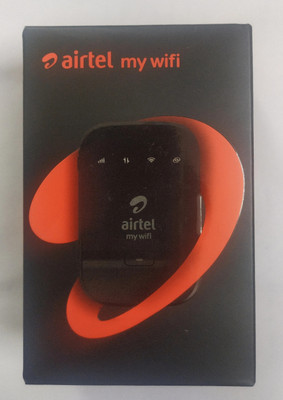 Airtel AMF311WW 4G HOTSPOT WIFI DATA CARD HIGH SPEED 4G Router 2.4 GHz 21 Mbps Wifi Speed Single Band Internal Antenna MiFi (Sim Based)(Black)