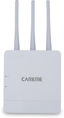 CareME 5G Sim compatible router Connect with DVR/NVR/WiFi Camera/Laptop,Tablet,Mobile 300 Mbps 4G Router(White, NA)