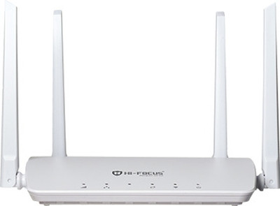 HI-FOCUS HF-R1104T-4G 4G Router 2.4 GHz 300 Mbps Wifi Speed Single Band External Antenna MiFi (Sim Based)(White)