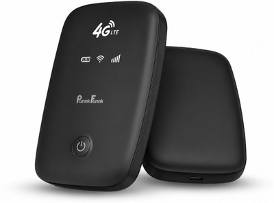 4G LTE Mobile MiFi Hotspot 4G Router 2.4 GHz 150 Mbps Wifi Speed Single Band Internal Antenna MiFi (Sim Based)(Black)