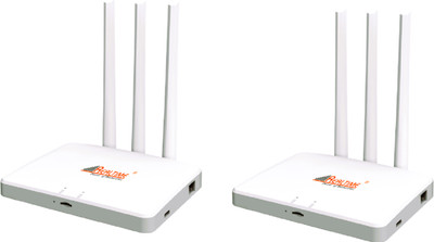 Realtime W8+ 4G Sim Based Router (Combo of 2) 4G Router 2.4 GHz 100 Mbps Wifi Speed Single Band External Antenna MiFi (Sim Based)(White)