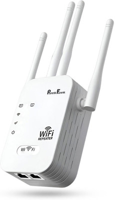 | Wifi Signal Booster | WiFi Range Extender 2.4 GHz, 5 GHz 150 Mbps Wifi Speed Dual Band External Antenna Access Point Mode, Ethernet (Cable Broadband)(White)