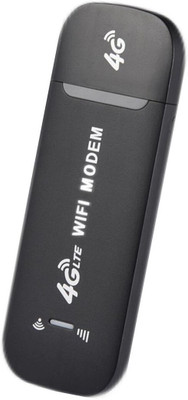 Amaz247 Universal 4G LTE 150 Mbps Dongle | SIM Supported USB Data Card 4G Router 5 GHz 150 Mbps Wifi Speed NA NA(Black)