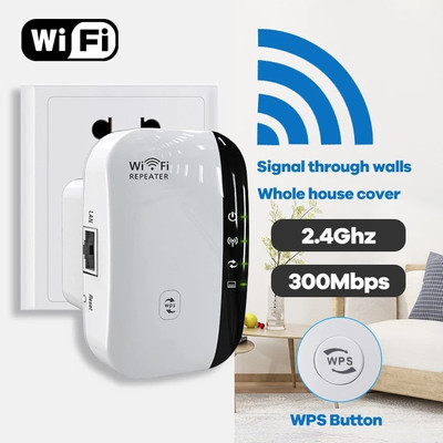 X88 Pro WiFi Range Extender Wireless Repeater Signal Booster WiFi Range Extender 2.4 GHz 300 Mbps Wifi Speed Single Band Internal & External Antenna Both (Ethernet and ADSL)(White)