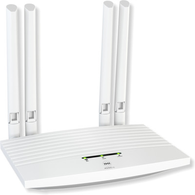 H&H B526 4G Router 2.4 GHz 300 Mbps Wifi Speed Single Band External Antenna MiFi (Sim Based)(White)