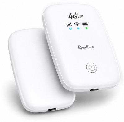 LTE WiFi Router 4G Router 2.4 GHz 150 Mbps Wifi Speed Single Band Internal Antenna MiFi (Sim Based)(White)