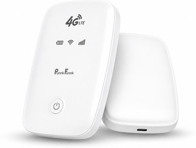4G LTE Mobile WiFi Router| MiFi Hotspot 4G Router 2.4 GHz 150 Mbps Wifi Speed Single Band Internal Antenna MiFi (Sim Based)(White)
