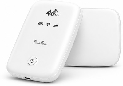 4G LTE Mobile WiFi Router| MiFi Dongle 4G Router 2.4 GHz 150 Mbps Wifi Speed Single Band Internal Antenna MiFi (Sim Based)(White)