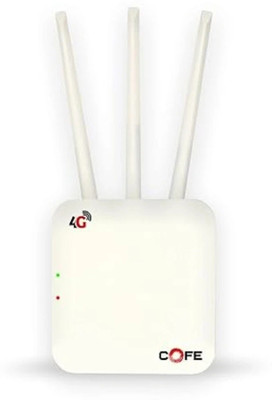 COFE CF-4G 903 4G Router 2.4 GHz 300 Mbps Wifi Speed Single Band Internal & External Antenna MiFi (Sim Based)(Grey)
