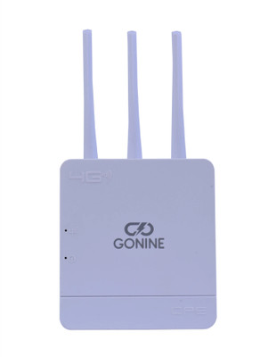 GONINE WiFi-6 Compatible 5G Sim Connect with Mobile,Laptop,Tablet,DVR/NVR/WiFi Camera 4G Router 2.4 GHz, 5 GHz 300 Mbps Wifi Speed Dual Band External Antenna MiFi (Sim Based)(White Enables internet access via a mobile SIM card.)