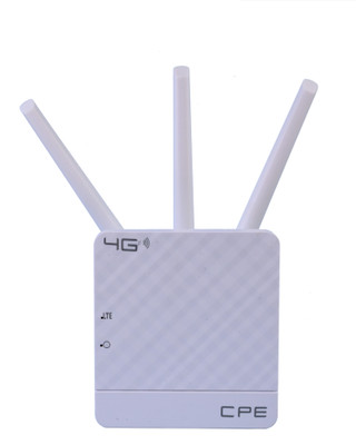 GONINE 4G CPE 300Mbps Wireless Plug and Play with Micro SIM Card Slot, WiFi 4G Router 300 Mbps 4G Router (White, Dual Band)