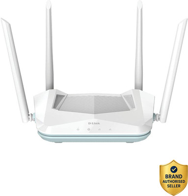 R15 Wi-Fi 6 Router 2.4 GHz, 5 GHz 1500 Mbps Wifi Speed Dual Band External Antenna Ethernet (Cable Broadband)(White)