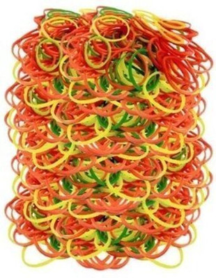 Mars Fashions Nylon Rubber Bands | 1 Inch Size | Multi-Color | Pack of 100g Office Rubber Band(Pack of 200)