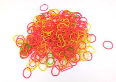 ARETOR Rubber Bands Elastic Multi Color (1 inch) Set of 50 g Rubber Band(Pack of 50)
