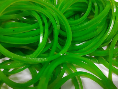 IMPRINT Nylon Rubber Bands | 3 inch Diameter | Pack of 400 | Green Rubber band Rubber Band(Pack of 1)