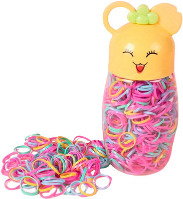 RP Bazaar Tiny Rubber Bands, Multi Color Mini Hair Ties, with Any Design Boxes Mini Rubber Band Rubber Band(Pack of 1)